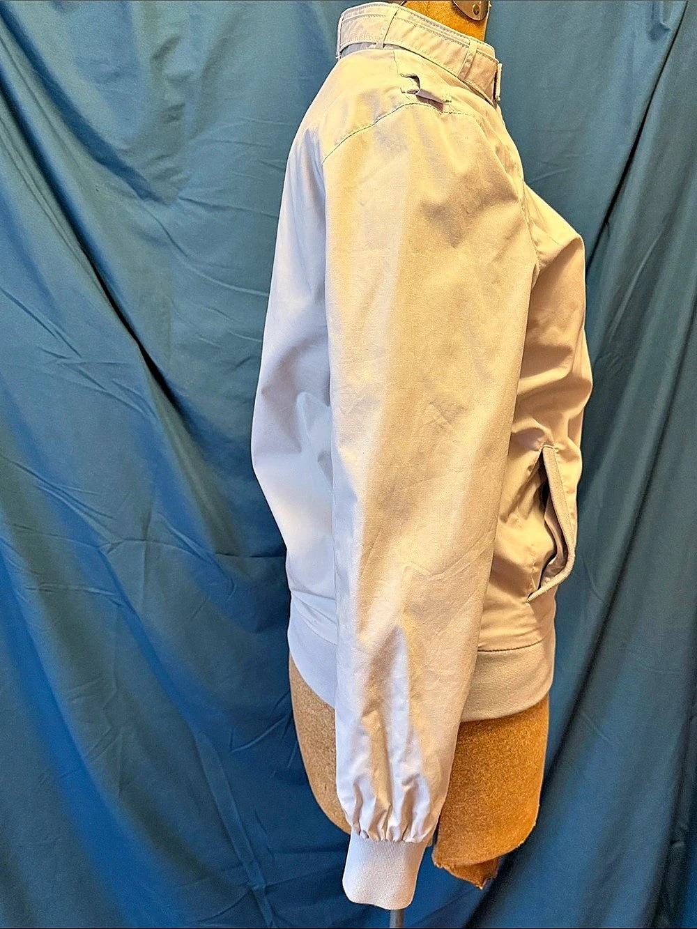 Members Only Iconic Racer Jacket Soft Grey Size Medium - Picture 4 of 7